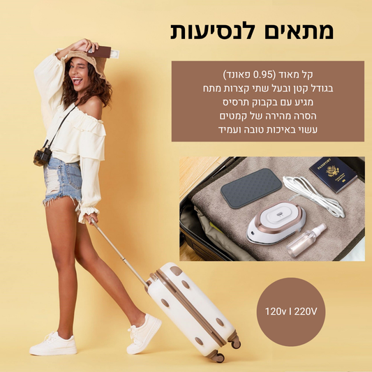 Newbealer Travel Iron – הבגד שלך נראה מושלם, בכל מקום בעולם